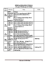 Kế hoạch bài học tuần 8 lớp 4 - Năm học 2016-2017 - Lê Văn Hoàn